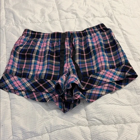 Victoria's Secret Pink and Blue Plaid Pajama Set. Size M - Picture 6 of 7